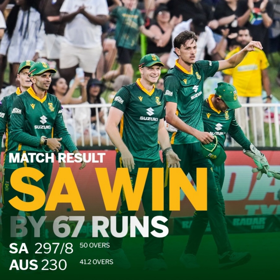 Proteas win the first ODI in Durban vs Australia. How was it? Im looking forward to the series. #sacricket #proteafire #proteas #savsaustrailia