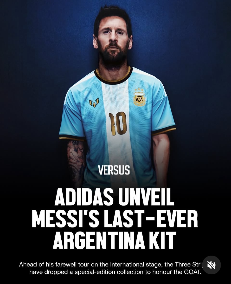 Adidas unveil Messi’s last Ever Argentina 🇦🇷 kit. It’s a beauty. Your thoughts?#messi #adidasargentina #argentina #messilasteverkit #messiadidas