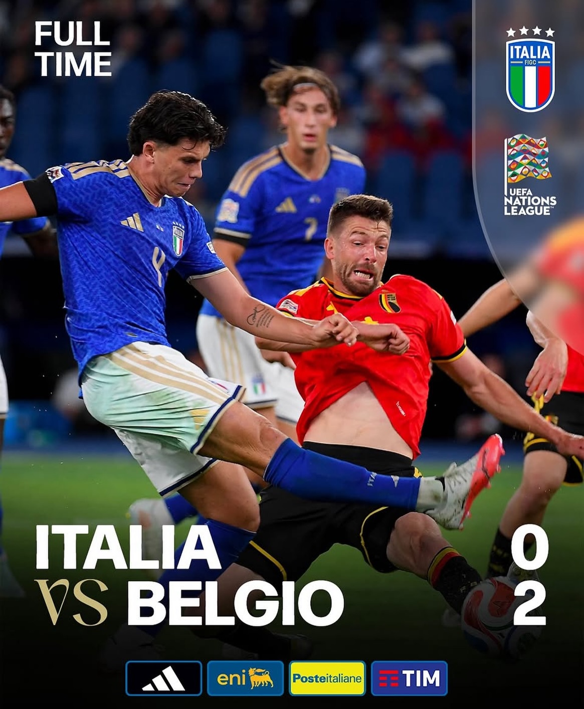 Italy lose 2-0 to Belgium. France beat Turkey 1-0. Good wins for Northern Ireland and Ukraine. Sweden beat Romania 2-1. Let’s see what happens tomorrow