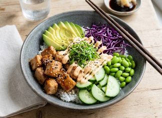 Recipe-Fresh & Vibrant Chicken Poke Bowl