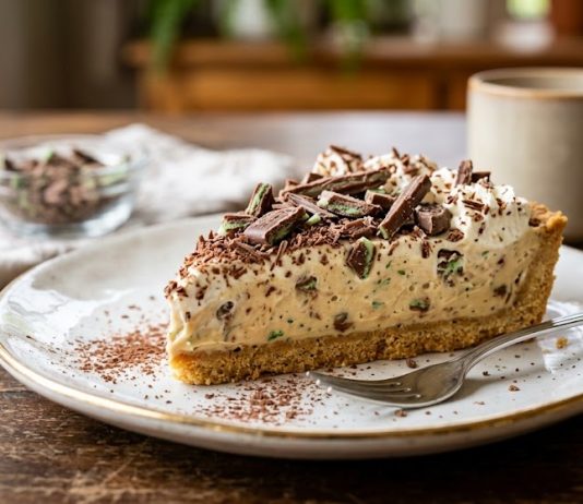 Classic South African Peppermint Crisp Tart