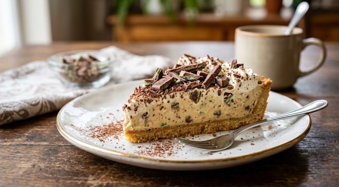 Classic South African Peppermint Crisp Tart