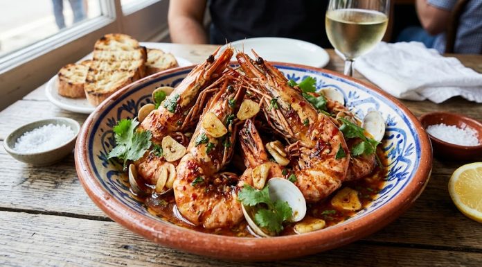Portuguese-Style Garlic & Peri-Peri Prawns