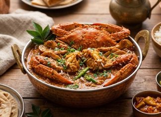 South Indian Style Crab Curry