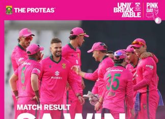 SA vs Austrailia and Millers 100.Wonderful day at the Bullring on Pink Day and SA take the series and a 2-0 Lead