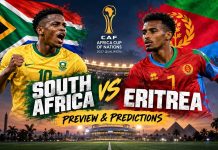 Eritrea vs South Africa Preview and Prediction: Bafana Bafana Target Another Crucial Win
