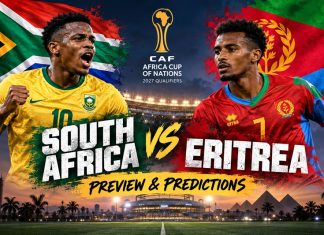 Eritrea vs South Africa Preview and Prediction: Bafana Bafana Target Another Crucial Win