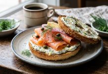 Recipe-Ultimate Gourmet Smoked Salmon Bagel