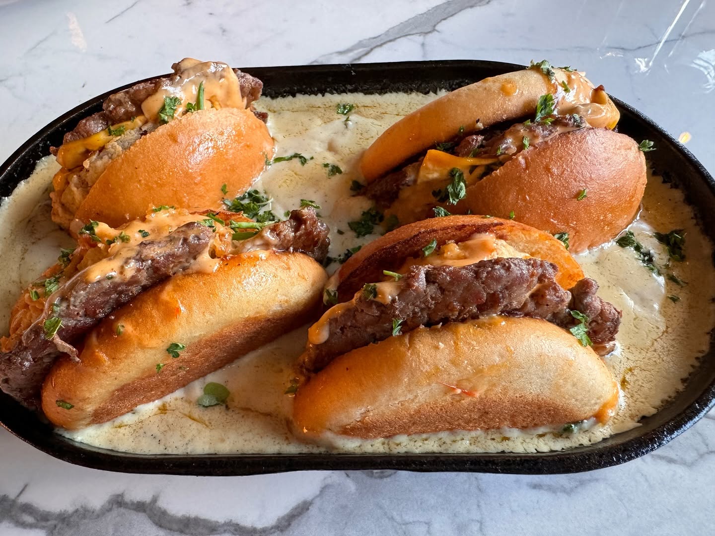 With the Sun Out, Felt for some Bistro Melt Burgers at Le Kreamery, Illovo. That sauce. This Burger is Simply Sublime*Halaal @le_kreamery #bestburger #bistromeltburger #lekreamery #illovo #halaaljhb