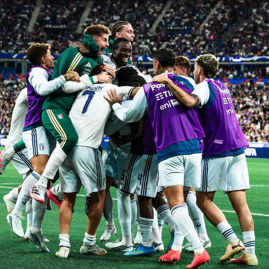 France  1 Italy  1. Finally the Azurri getting results. A win vs Turkey and a draw in France, I’ll take it#francevsitaly
