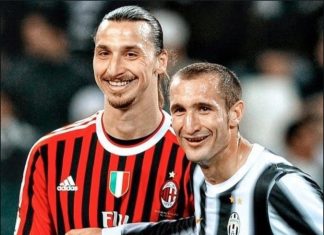 Defence vs Attack. Zlatan and Chielini had some battles. Masters of the Dark Arts. Smiles After
