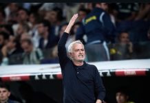 Real Madrid 1 Villarreal 0. Classic Mourinho as he reacts to Vinny Juniors VAR Disallowed goal and Red Card. Hala Madrid and we on course for Epic Classico