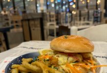 Sometimes you need to cool down with a Solid Fishburger and Zuchini fries at Ocean Basket Killarney Mall*Halaal @oceanbasket_killarney