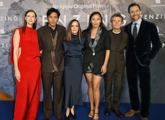 South African Everest mountaineer Angela Yeung at Thursday’s London premiere of “Tenzing”, The Curzon Mayfair